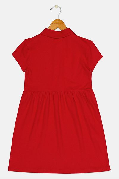 GAP Kids Girl Solid Casual Dress Shirt, Red
