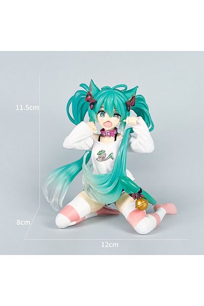 Takara Tomy No box 12cm Desktop Cute Hatsune Miku Kwaii Style Anime Figure Toys PVC Model Collector Doll Birthda