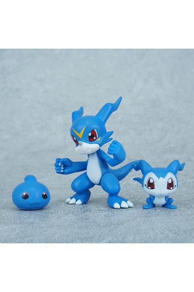 BANDAI V-mon 2-6cm Anime Digimon Adventure Figure V-mon Figure Gomamon Action Figures Pvc Collection Model