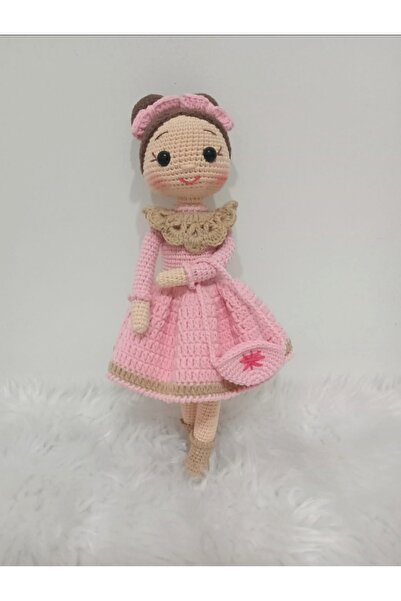 YUSUF TOKTAS TOYS CITY Toyscity Pembe Şirin Bebek Amigurumi Örgü Oyuncak