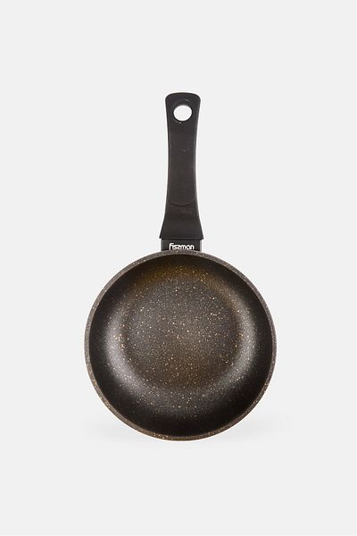 Fissman Grace Non-Stick Aluminum Deep Frying Pan, Black