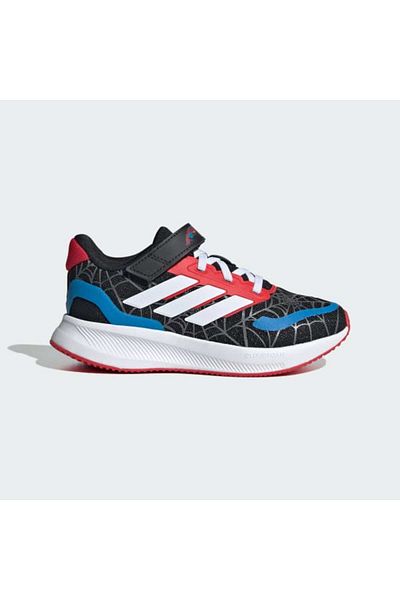 adidas Children's Black Runfalcon Spider-Man Hand C Casual Shoes Jr5660