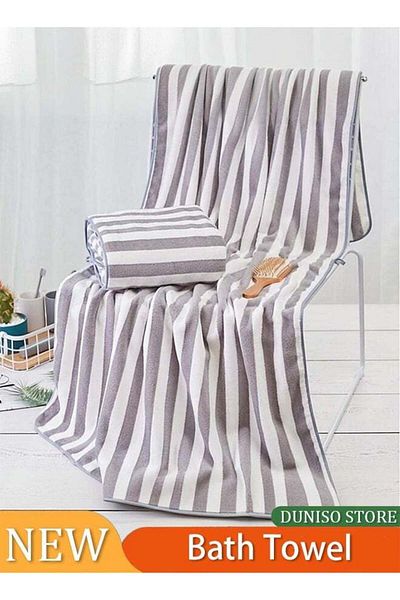 Generic DUNISO Bath Towel Bathroom Soft And Fluffy Towel, Household Large Towel, Lightweight Soft And Absorb