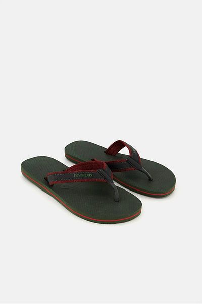 Havaianas شبشب رجالي من Urban Matrerial، لون أخضر زيتوني