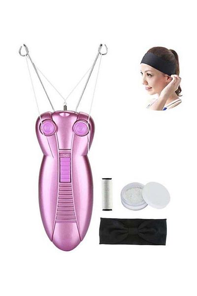 COOYA Electric Hair Removing Threading Device Non-slip handle with Two Knobs Purple