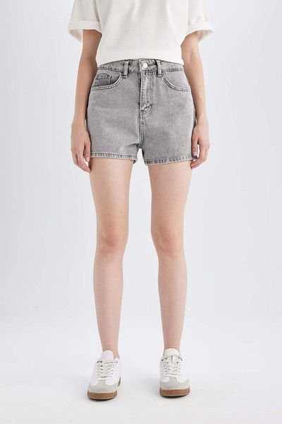 DeFacto Mom Fit High Waist Jean Shorts C0689Ax24Hs