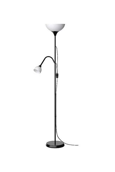 COOYA Floor Uplighter And Reading Lamp Black/White