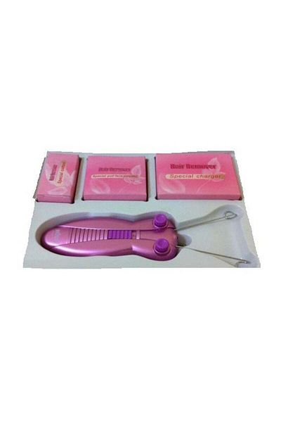 COOYA Electric Hair Removing Threading Device Non-slip handle with Two Knobs Purple