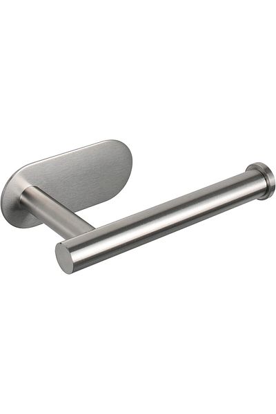 COOYA Toilet Paper Holder - Self Adhesive Toilet Roll Holder for Bathroom Kitchen Stick (Silver-2pcs)