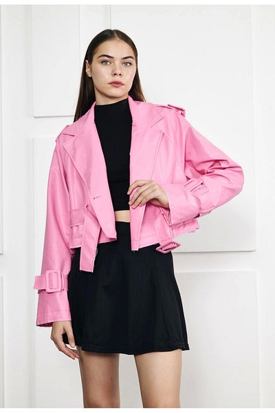 UGETTA SHORT LEATHER JACKET