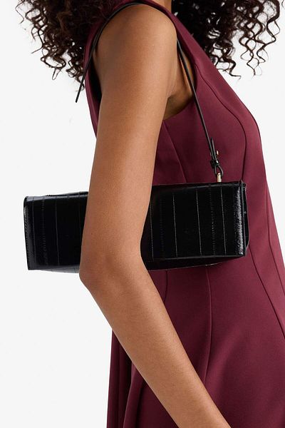 DeFacto Women's Faux Leather Baguette Bag F1240Axns