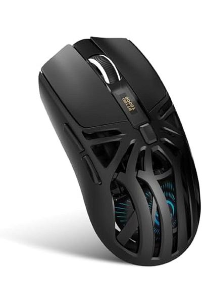 ROCK POW Wireless Gaming Mouse, Triple Mode Bluetooth/2.4G/Wired, 6 Buttons Adjustable with 10000 DPI, Rechar