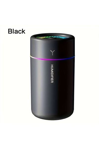 Choice H06 black 1pc Car Humidifier Colorful LED Aromatherapy Humidifier Silent Ultrasonic Air Aromatherapy