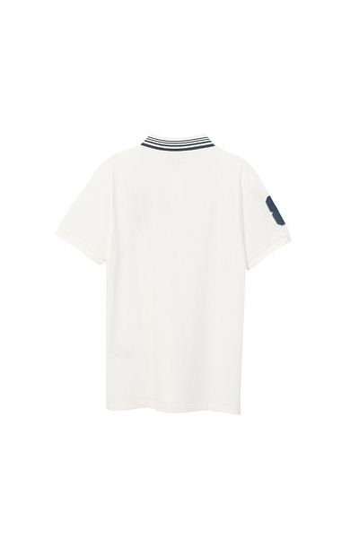 Giordano Men's 3D Lion Polo: Slim Fit, Bold Embroidery, Premium Pique
