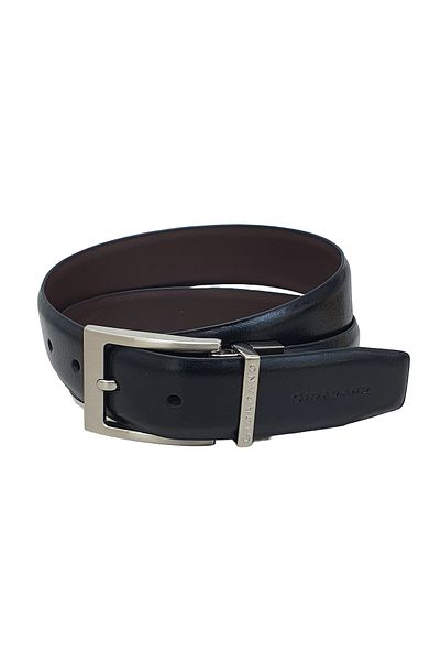 Giordano Men's Reversible Leather Belt - Classic Dual-Tone Style