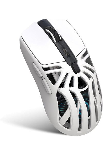ROCK POW Wireless Gaming Mouse, Triple Mode Bluetooth/2.4G/Wired, 6 Buttons with Adjustable DPI up to 10000,