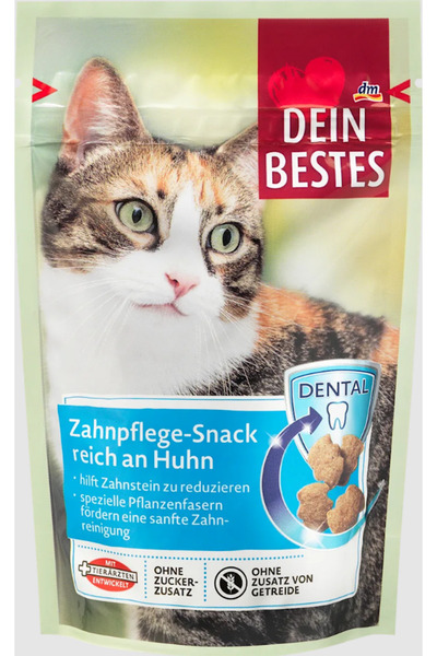 DM Dein Bestes- Alman Kalitesi- Diş Bakımı Dental Kedi Ödül Maması- 50gr. Tavuklu