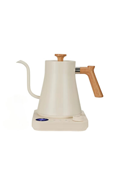 Choice US Beige 900ML Intelligent Constant Temperature Electric Kettle Hand Brewed Coffee Pot Gooseneck Pot