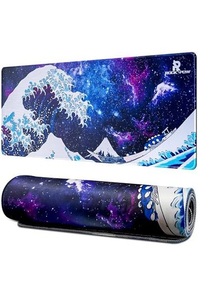 ROCK POW لوحة ماوس ألعاب كبيرة