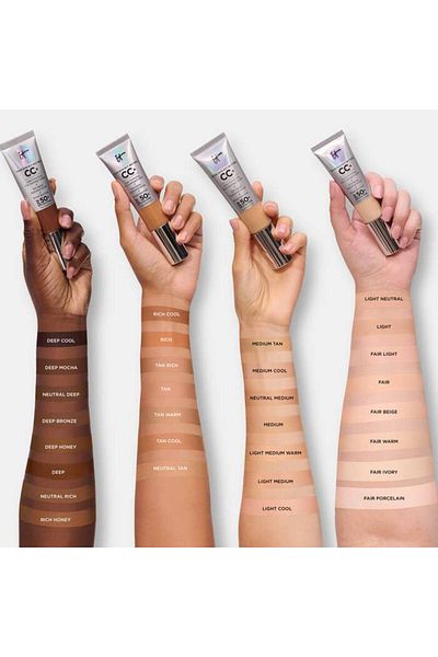 it cosmetics Cremă CC cu acoperire medie, iT COSMETICS Your Skin But Better CC+ SPF50+, ușoară, 32 ml