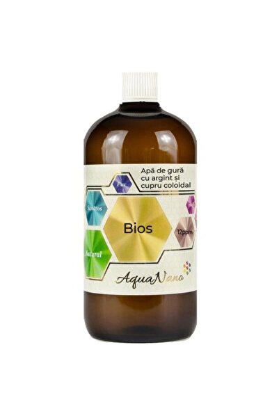 AquaNano Apa de Gura Bios cu Argint Coloidal si Cupru, 480 ml