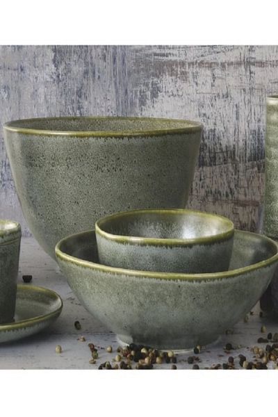 Easy Life Collection's Round Shaped Easy Cleaning Stoneware Salad Bowl