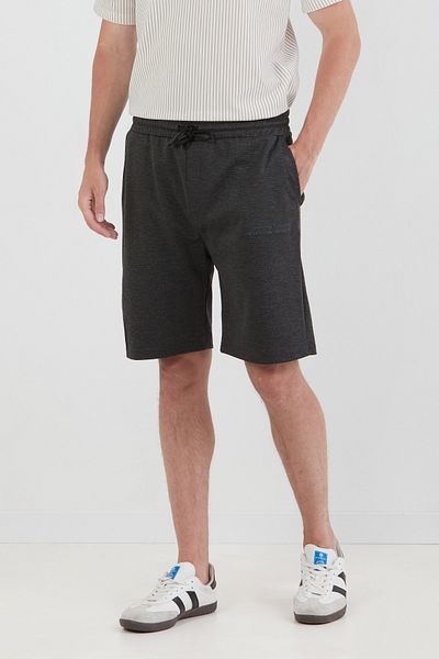 Fulla Moda Σορτς με ανάγλυφο κείμενο με κορδόνια