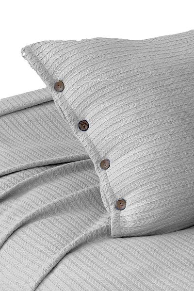 Cottonest Single Knit Pique Bed Spread with Pillow