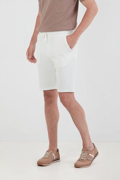 Fulla Moda Σορτς μέσης με ελαστικό σχέδιο