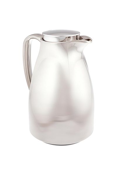 Valk Double Wall Glass Anti-Leakage Wide Mouth Vacuum Flask Chrome 1.5 Liter