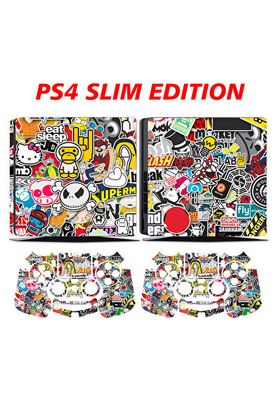 KT Decor Sticker Bomb Playstation 4 Full Sticker Kaplama Seti