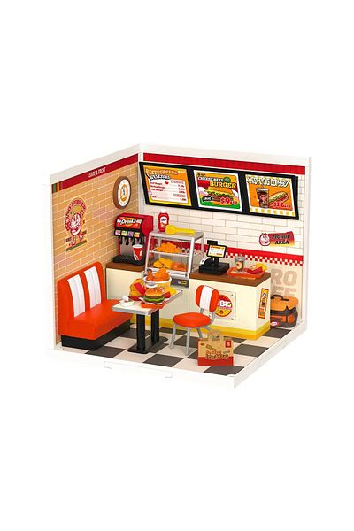 Robotime Yum Yum Burgers - 3D Plastic Miniature House - 110 Pieces
