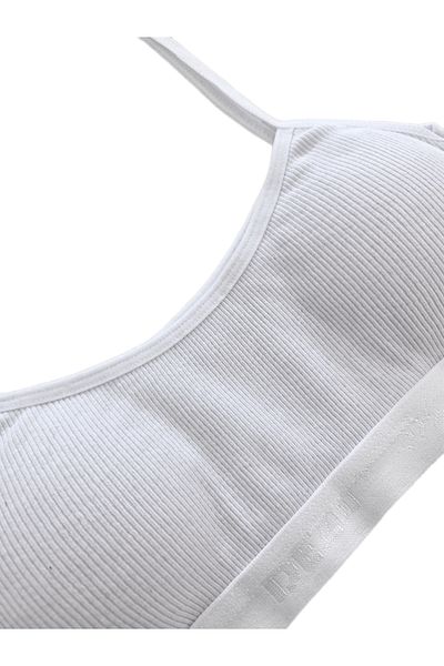 GizaKids 95% Cotton Girls' Thin Strap Training Bra Set of 4 |   Half Athlete