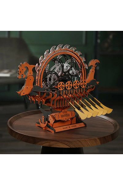 Robotime Viking Ship - 3D Mechanical Wooden Puzzle - 229 Pieces