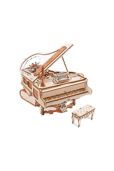 Robotime Magic Piano Music Box - 3D Mechanical Wooden Puzzle - 223 Pieces