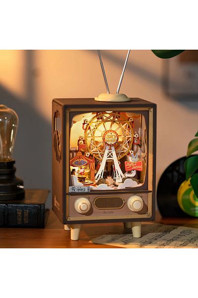 Robotime Sunset Carnival Music Box - 3D Mechanical Wooden Puzzle - 174 Pieces