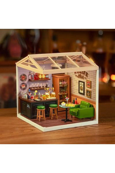 Robotime Vintage Bar - 3D Plastic Miniature House - 142 Pieces
