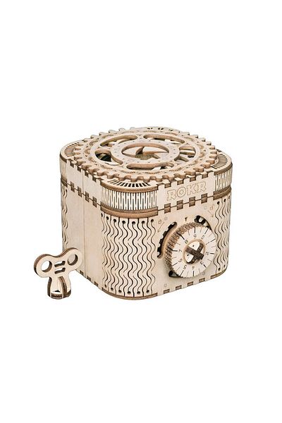 Robotime Treasure Box - 3D Mechanical Wooden Puzzle - 158 Pieces
