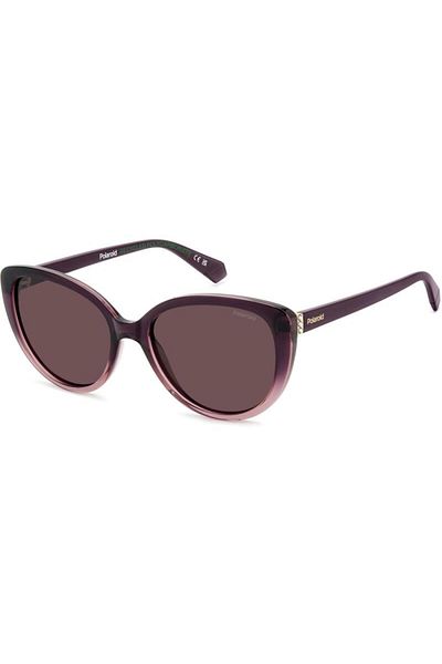 Polaroid Ochelari de soare polarizați pentru femei Polaroid PLD 4176/S/X B3V/KL, Plastic, Violet, 56 mm