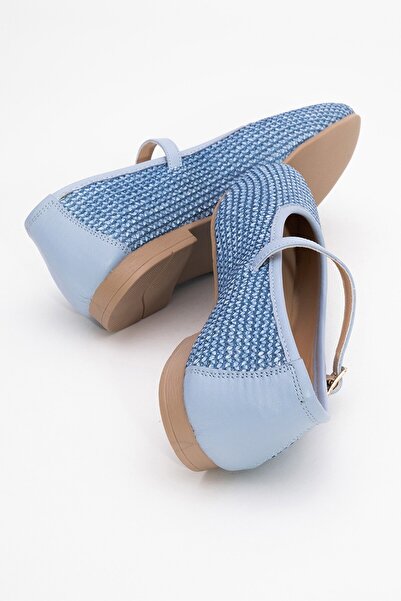 Lizy Shoes Hasır Detaylı Kadın Babet