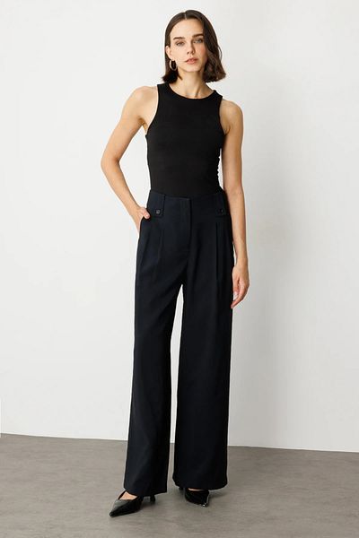 Ekol Pleated Wide Leg Trousers