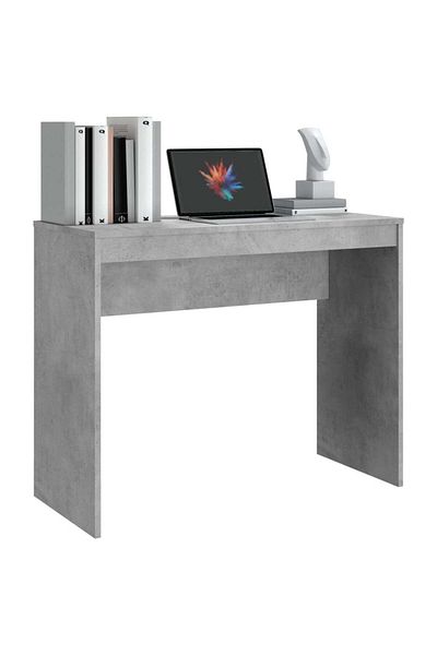 vidaxl Desk Concrete Grey 90x40x72 cm Engineered Wood