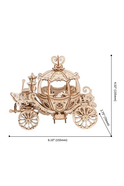 Robotime Fairy Tale Carriage - 3D Wooden Puzzle - 182 Pieces