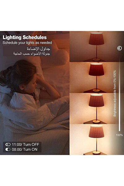 Generic مصباح ذكي Redare GU10، مصابيح إضاءة سبوت بلوتوث، مصباح إضاءة LED بقوة 5 وات مع التحكم بالتطبيق، ومزامنة الموسيقى