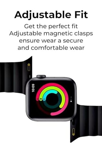 Glassology Smart Watch Band Magnetic Silicone 46 mm Black