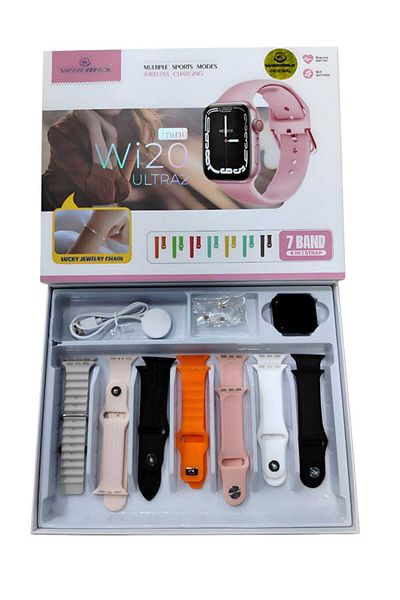 Winmax Ultra Smart Watch For Women 7 Customizable Straps, Advanced Health & Sleep Monitoring, Phone Finder