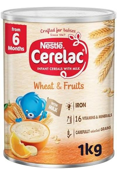 Nestle Cerelac Infant Cereals with Iron + Wheat & Fruits From 6 Months 1kg