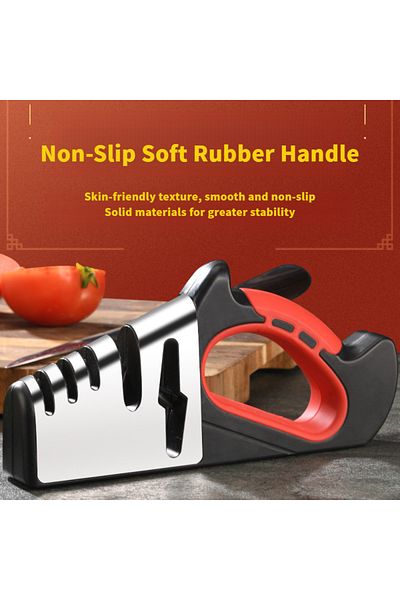 Saharaz Knife Sharpener,5 In 1 Durable Non Slip,Use for Repair,Polish,Perfect for Household Chef’s Choice