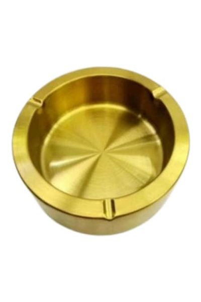 OEM Metal ashtray, 12 cm, Gold