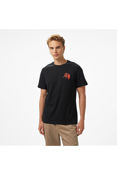 Converse Skeleton Party Erkek Siyah T-Shirt